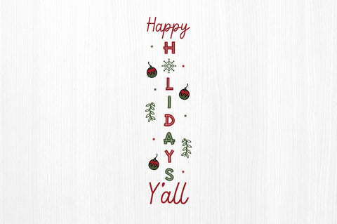 Happy Holidays Yall SVG Design SVG Regulrcrative 