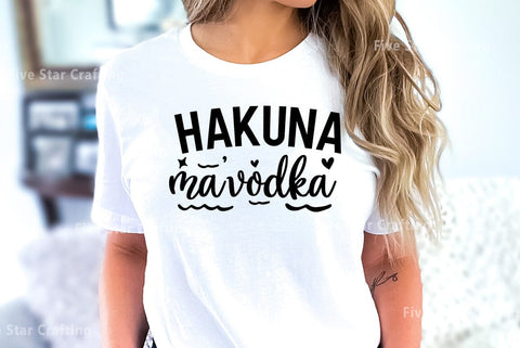 Happy hour SVG Design, Hakuna ma vodka SVG FiveStarCrafting 