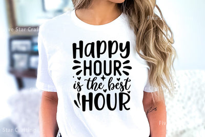 Happy hour SVG Design, Happy hour is the best hour SVG FiveStarCrafting 