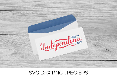 Happy Independence Day calligraphy lettering SVG SVG LaBelezoka 