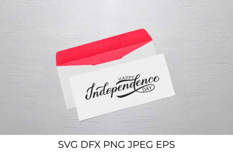 Happy Independence Day calligraphy lettering SVG SVG LaBelezoka 