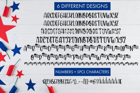 Happy Independence Day Font Freeling Design House 