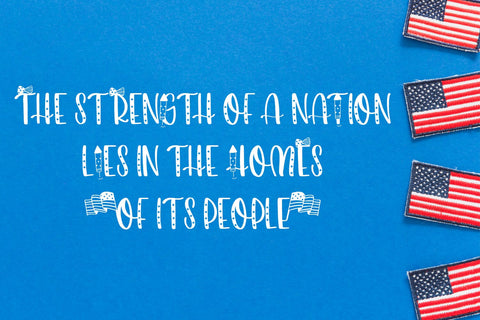 Happy Independence Day Font Freeling Design House 