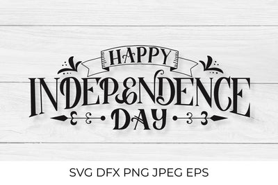 Happy Independence Day hand lettering SVG SVG LaBelezoka 