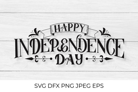 Happy Independence Day hand lettering SVG SVG LaBelezoka 