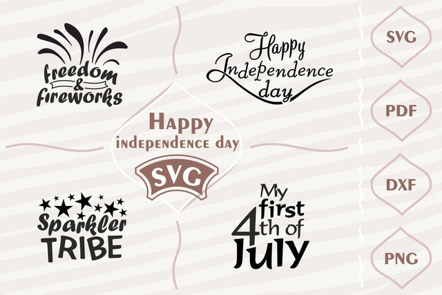 Happy independence day SVG bundle SVG Digital Mojito 