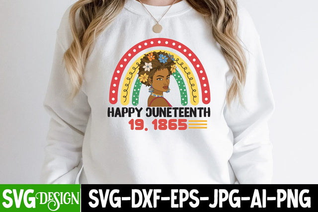 Happy Juneteenth 19.1865 SVG Cut File, Happy Juneteenth 19.1865 SVG Design , Juneteenth SVG Cut File, Juneteenth Sublimation Design, Black hIstory SVG Bundle , Black Woman SVG Design SVG BlackCatsMedia 