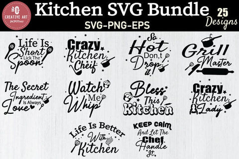 Happy Kitchen Bundle svg - Svg Cut File SVG jacpot007 