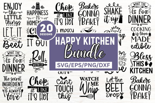 Happy Kitchen Quotes SVG bundle SVG SH_Tee store 