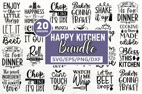 Happy Kitchen Quotes SVG bundle SVG SH_Tee store 