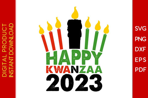 Happy Kwanzaa 2023 SVG PNG EPS Cut File SVG Creativedesigntee 