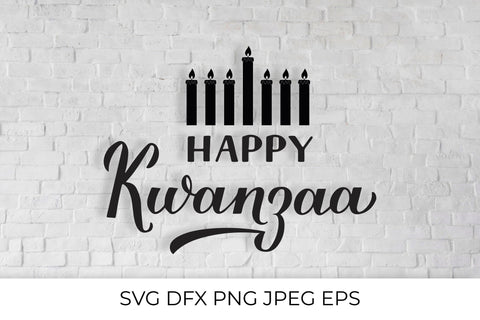 Happy Kwanzaa calligraphy hand lettering. African American holiday SVG SVG LaBelezoka 