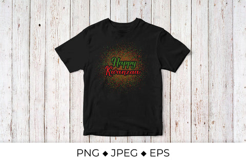 Happy Kwanzaa calligraphy lettering sublimation design Sublimation LaBelezoka 