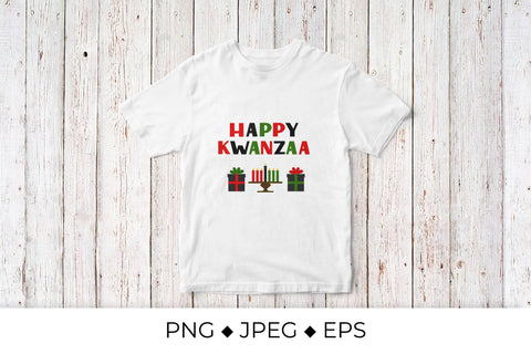 Happy Kwanzaa hand lettering. African American festival Sublimation LaBelezoka 