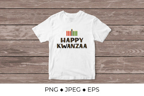 Happy Kwanzaa lettering. African American holiday Sublimation LaBelezoka 