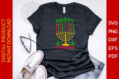 Happy Kwanzaa SVG PNG EPS Cut File SVG Creativedesigntee 