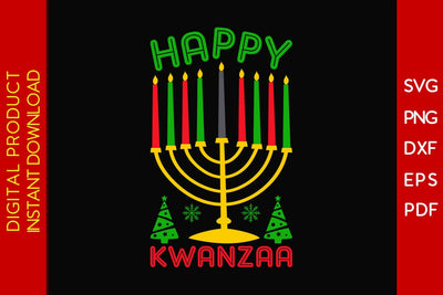 Happy Kwanzaa SVG PNG EPS Cut File SVG Creativedesigntee 