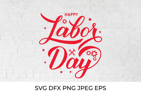 Happy Labor Day calligraphy SVG LaBelezoka 