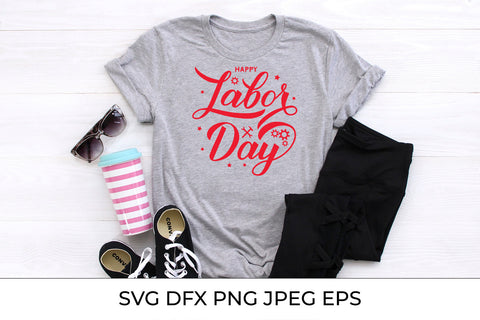 Happy Labor Day calligraphy SVG LaBelezoka 