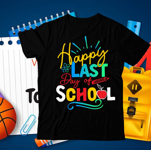 Happy Last Days of School SVG Cut File, Happy Last Days of School Sublimation , 100 Days of School SVG Bundle ,100 Days of School SVG Bundle Quotes , Funny 100 Days of School SVG Bundle SVG BlackCatsMedia 