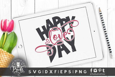 Happy Love day cut file SVG TheBlackCatPrints 