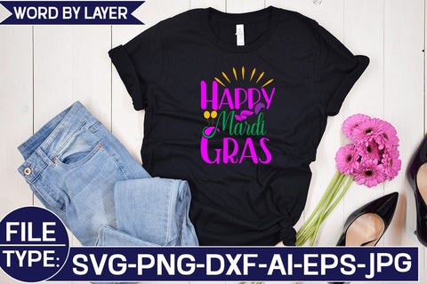 Happy Mardi Gras SVG Cut File SVG Studio Innate 
