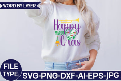 Happy Mardi Gras SVG Cut File SVG Studio Innate 