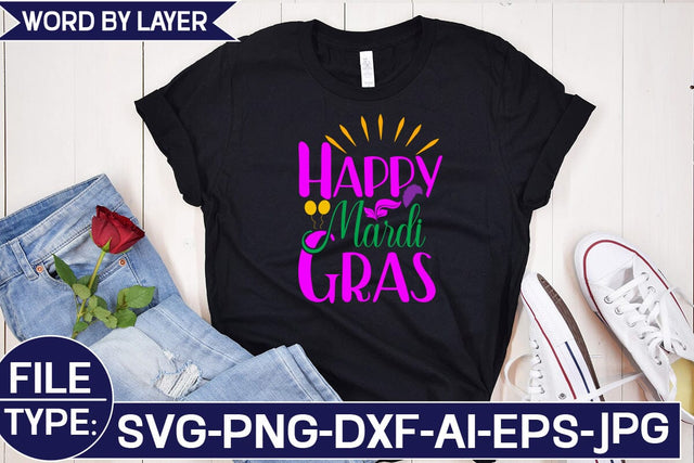Happy Mardi Gras SVG Cut File SVG Studio Innate 