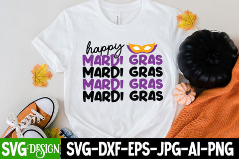 Happy Mardi Gras SVG Cut File,Happy Mardi Gras Sublimation SVG BlackCatsMedia 