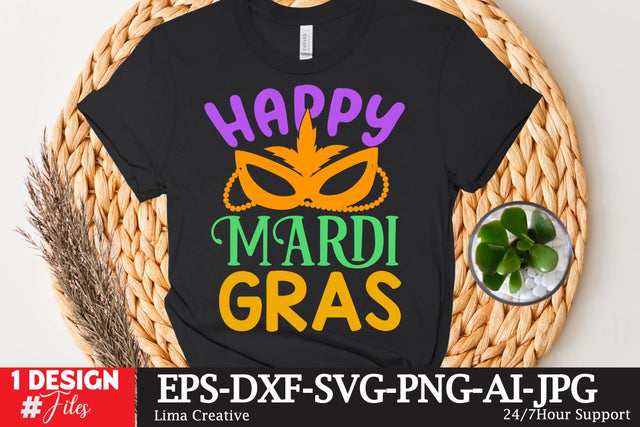 Happy Mardi Gras SVG Cute File SVG Insomnia Std 