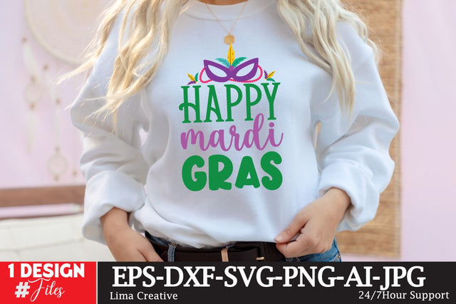 Happy Mardi Gras SVG Cute File SVG Insomnia Std 