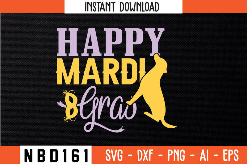 HAPPY MARDI GRAS Svg Design SVG Nbd161 