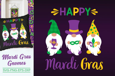 Happy Mardi Gras Svg. Mardi Gras Gnomes Svg SVG SvgMonkeys 