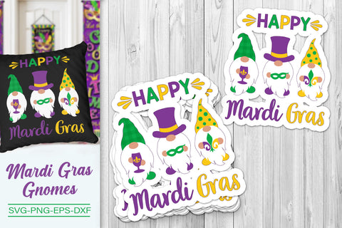 Happy Mardi Gras Svg. Mardi Gras Gnomes Svg SVG SvgMonkeys 