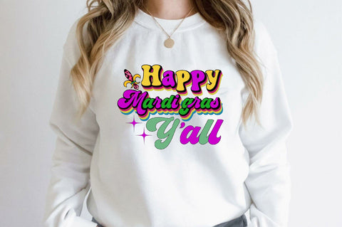 Happy Mardi Gras Y'all Sublimation SVGArt 