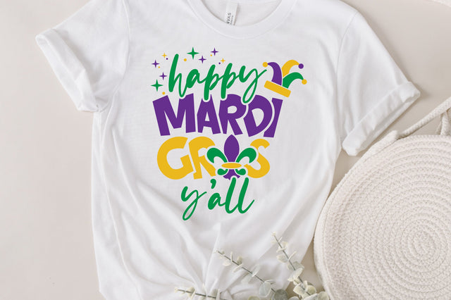 happy mardi gras yall svg, Happy mardi gras y'all svg, Fat Tuesday svg, Kids Mardi Gras Svg, Fat Tuesday Carnival Svg, Girl Mardi Gras svg SVG Fauz 