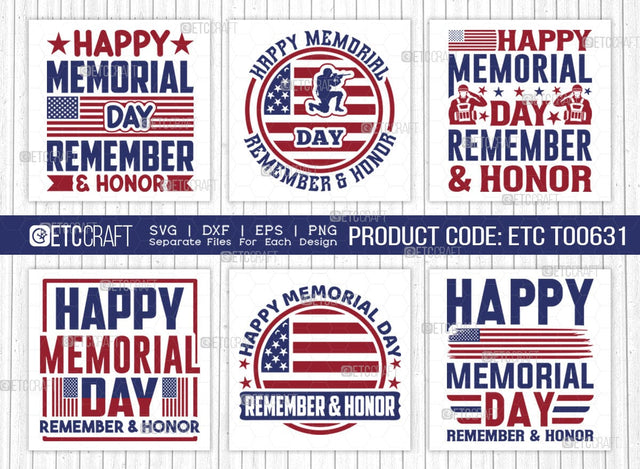 Happy Memorial Day Remember & Honor SVG Bundle, Happy Confederate Memorial Day Svg, Confederate Heroes Day Svg, Confederate Memorial Quote, ETC T00631 SVG ETC Craft 