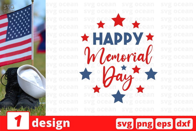 Happy Memorial Day SVG Cut File SVG SvgOcean 