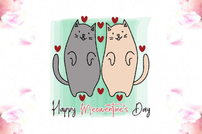 Happy Meowentine's Day Sublimation Sublimation Jagonath Roy 