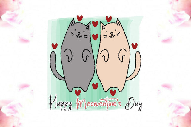 Happy Meowentine's Day Sublimation Sublimation Jagonath Roy 