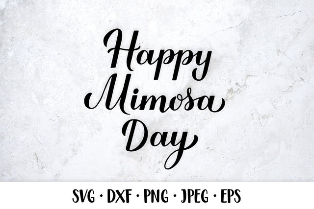Happy Mimosa Day SVG. Mimosa typography SVG LaBelezoka 