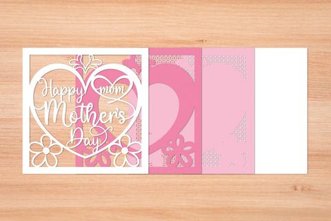 Happy Mothers Day 12 - 3D Layered Paper Cut SVG SVG Slim Studio 