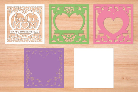 Happy Mothers Day 14 - 3D Layered Paper Cut SVG SVG Slim Studio 