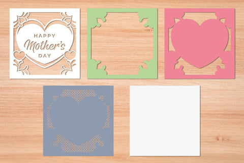 Happy Mothers Day 15 - 3D Layered Paper Cut SVG SVG Slim Studio 