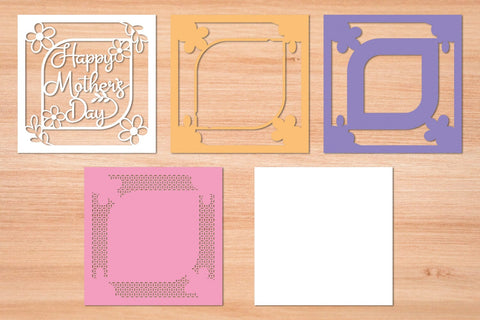 Happy Mothers Day 16 - 3D Layered Paper Cut SVG SVG Slim Studio 