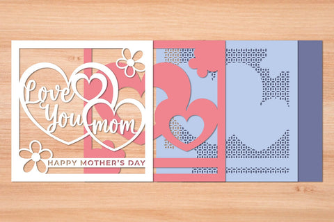 Happy Mothers Day 18 - 3D Layered Paper Cut SVG SVG Slim Studio 