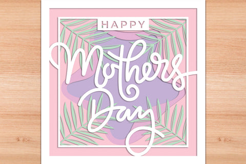 Happy Mothers Day 7 - 3D Layered Paper Cut SVG SVG Slim Studio 