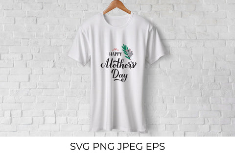 Happy Mothers Day calligraphy lettering with cute koala SVG LaBelezoka 