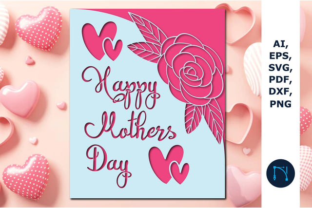 Happy Mother’s Day Card Cover Floral SVG SVG MD JOYNAL ABDIN 