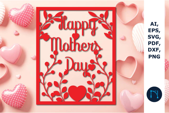 Happy Mother’s Day Card SVG cut file SVG MD JOYNAL ABDIN 